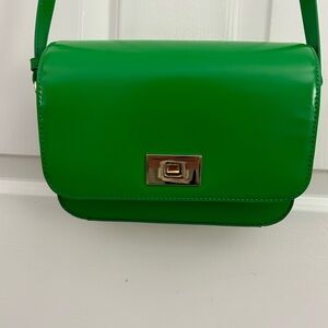J. Crew Edie crossbody bag - Italian leather - green!